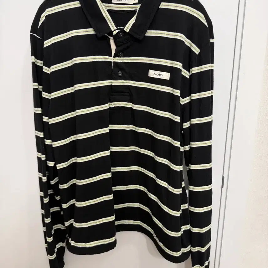 [BUNJANG] Glony Terry PK Long Sleeve (Black) - M Size / 글로니TERRY PK LONG SLEEVE (BLACK)M
