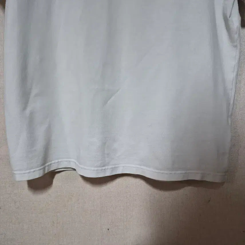 [SOLD OUT] 몽클레어 화이트 배색 반팔 폴로티 (우리100)