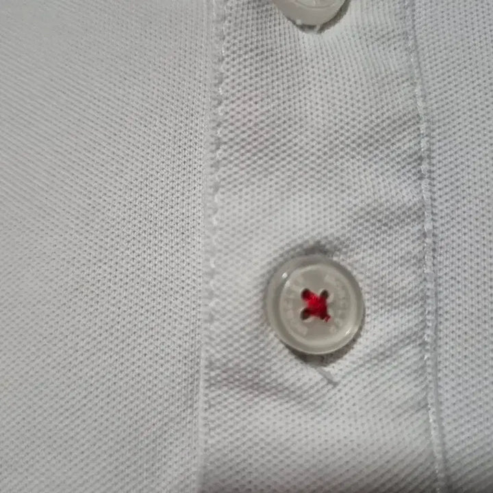 [SOLD OUT] 몽클레어 화이트 배색 반팔 폴로티 (우리100)