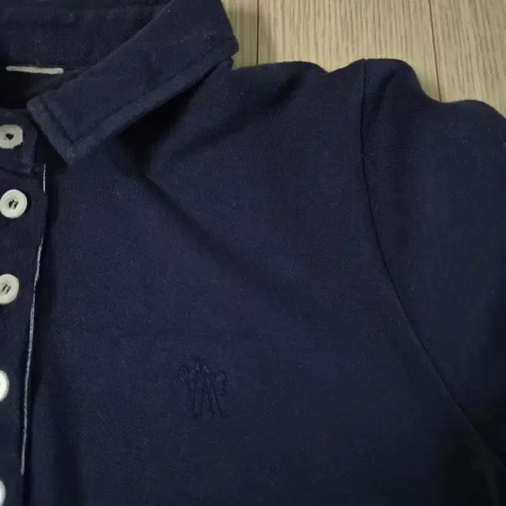 [BUNJANG] Moncler Navy Tri-Line Point Short-Sleeve Dress / 몽클레어 네이비 삼선 포인트 반팔 원피스
