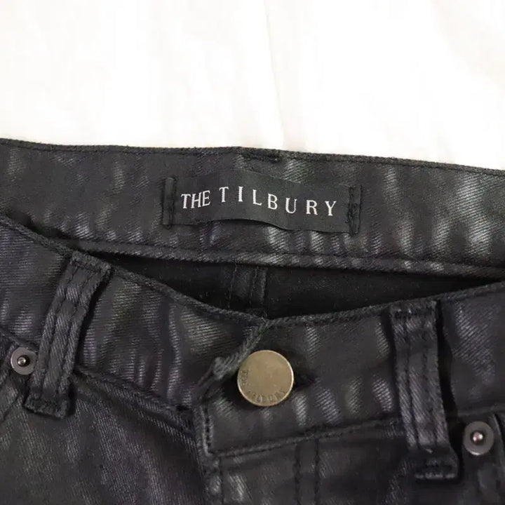 [BUNJANG] The Tilly Gray Black Coating Jeans (Size ~55.5) / 더틸버리 블랙 코팅진 (~55반)