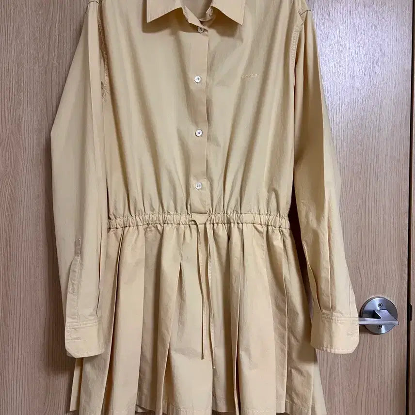 [BUNJANG] HOWUS Butter Yellow Pleated Dress / HOWUS 호와스 원피스