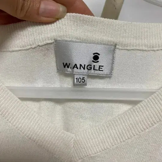 [BUNJANG] W.ANGLE White Knit Vest / W.ANGLE 화이트 니트 조끼 105