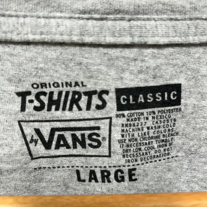 [BUNJANG] Vans Gray Logo T-Shirt (L) / 반스 VANS 회색 로고 반팔 티셔츠 L