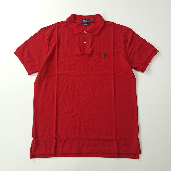 [BUNJANG] Polo Ralph Lauren Custom Slim Fit Red Polo Shirt / CK337 M 폴로 커스텀슬림핏 레드 칼라 티셔츠