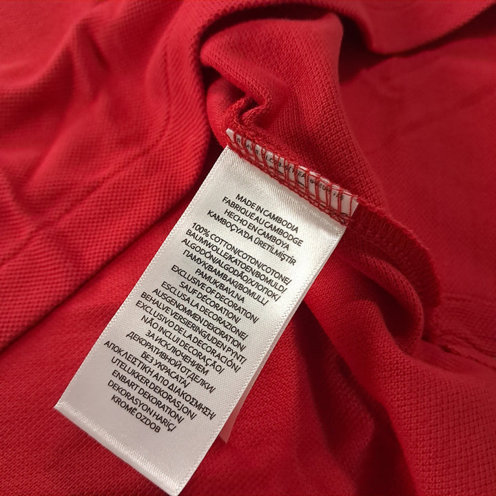 [BUNJANG] Polo Ralph Lauren Custom Slim Fit Red Polo Shirt / CK337 M 폴로 커스텀슬림핏 레드 칼라 티셔츠
