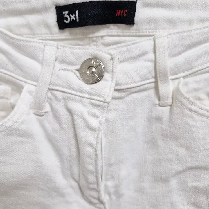 [SOLD OUT] [24] 3x1 화이트 디스 스키니 데님진