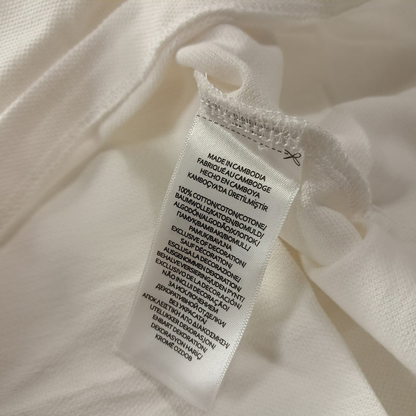 [BUNJANG] Polo Ralph Lauren Custom Slim Fit White Polo Shirt / CK338 L 폴로 커스텀슬림핏 화이트 칼라 티셔츠