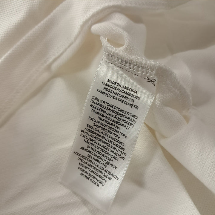 [BUNJANG] Polo Ralph Lauren Custom Slim Fit White Polo Shirt / CK338 L 폴로 커스텀슬림핏 화이트 칼라 티셔츠