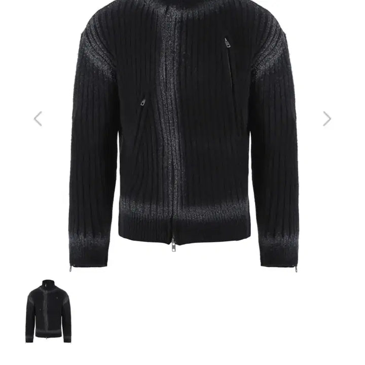 [BUNJANG] Noclerus Knit Zip-up Black Jacket / 노쿨러스 니트집업 블랙 1사이즈 자켓