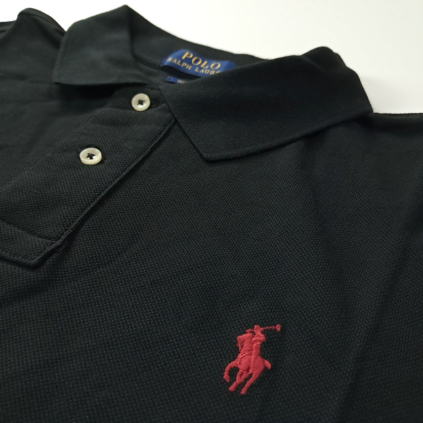[BUNJANG] Polo Slim Fit Black Collar T-Shirt / CK340 L 폴로 슬림핏 블랙 칼라 티셔츠