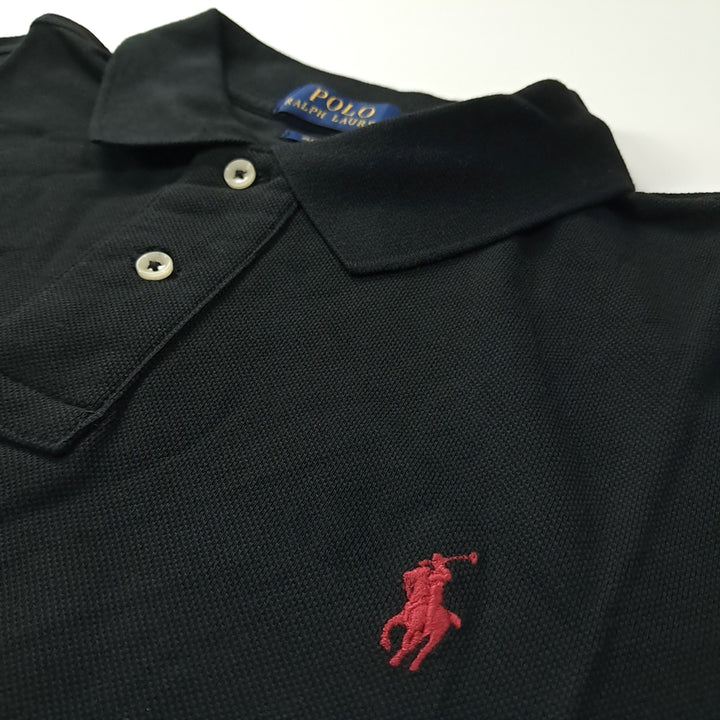 [BUNJANG] Polo Slim Fit Black Collar T-Shirt / CK340 L 폴로 슬림핏 블랙 칼라 티셔츠