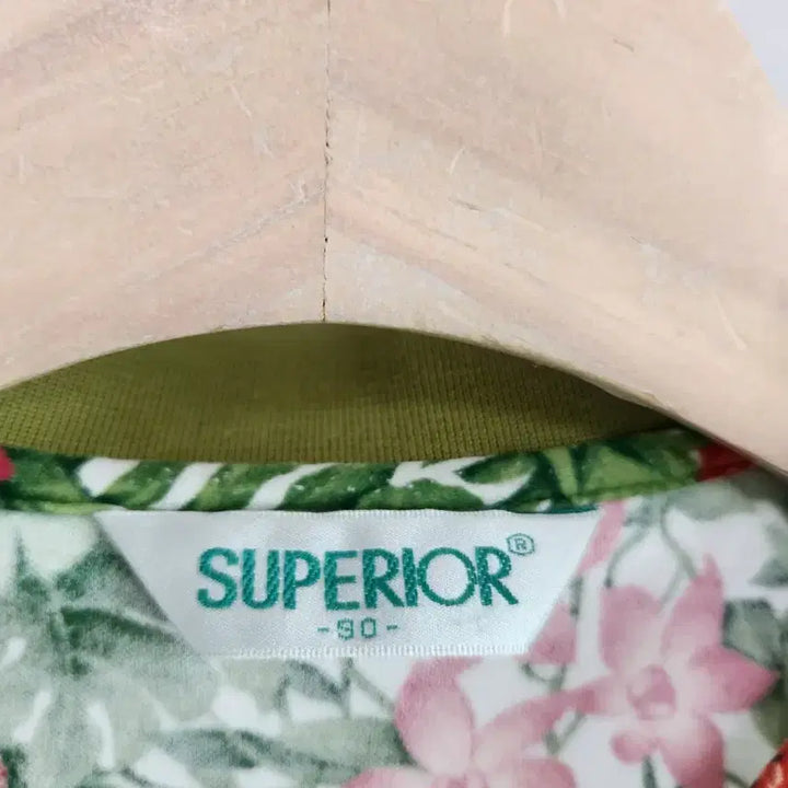 [BUNJANG] Superior Flower Pattern Short Sleeve Polo Shirt / 슈페리어 플라워 패턴 반팔 카라 티셔츠