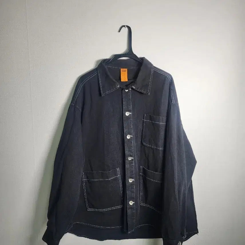 [BUNJANG] Attention Original Close Black Stitch Jacket / 어텐션 오리지널클로즈 블랙 스티치 자켓