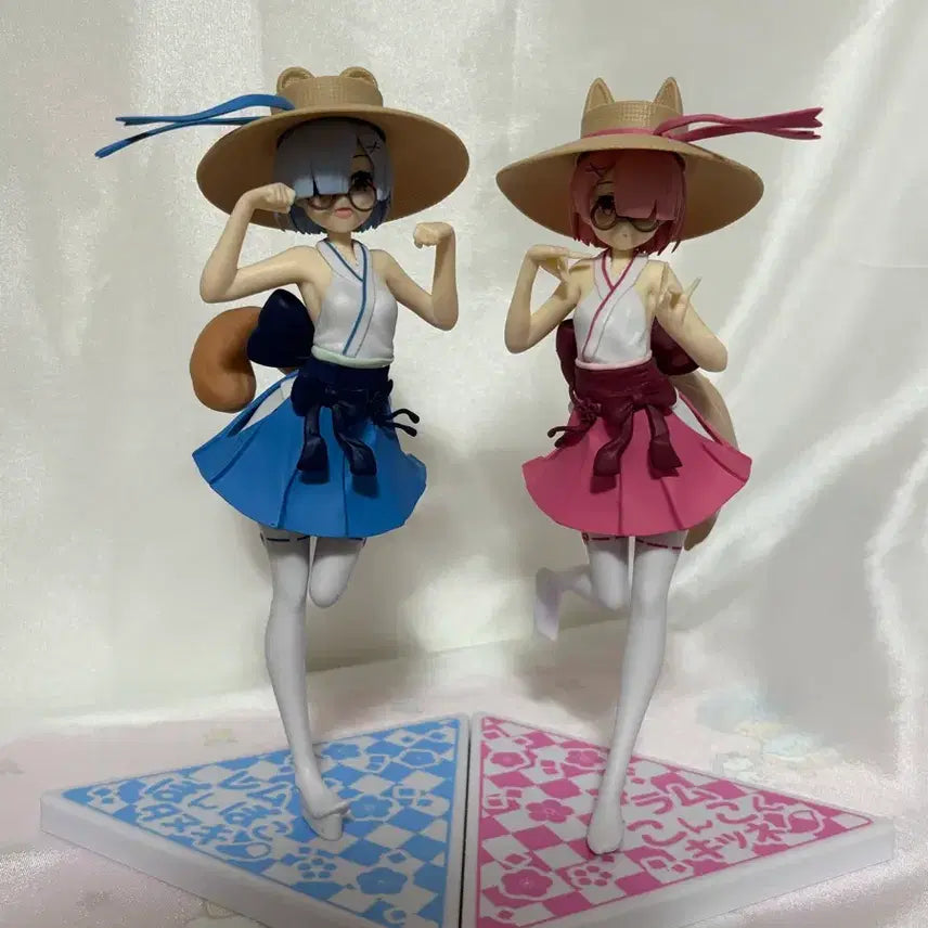 [SOLD OUT] Re제로 렘.람 콩콩여우 너구리 피규어 일괄
