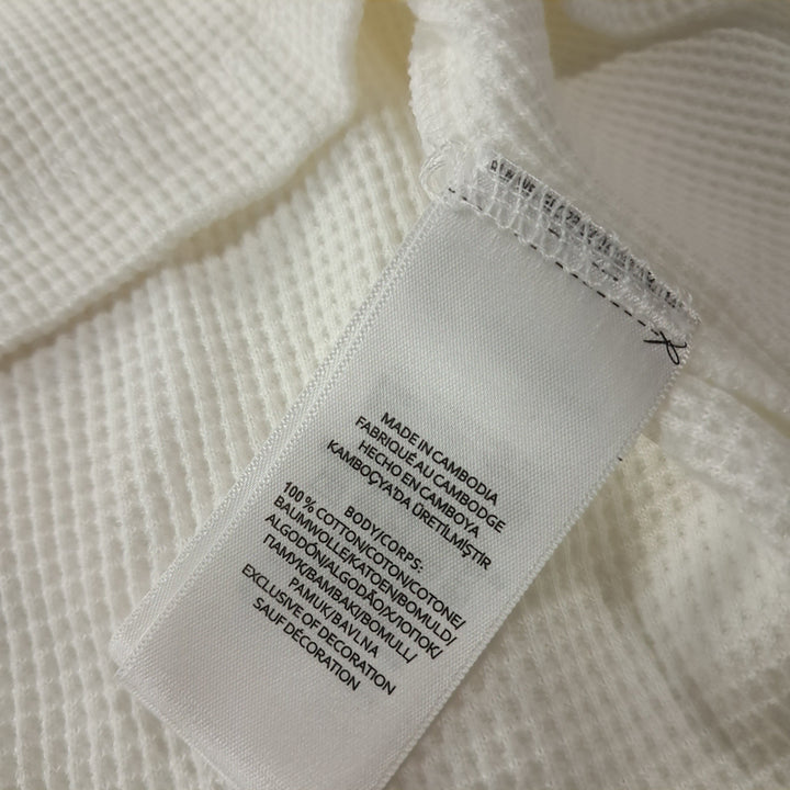 [BUNJANG] Polo XL White Waffle Thermal T-shirt / CK342 XL 폴로 화이트 와플 티셔츠