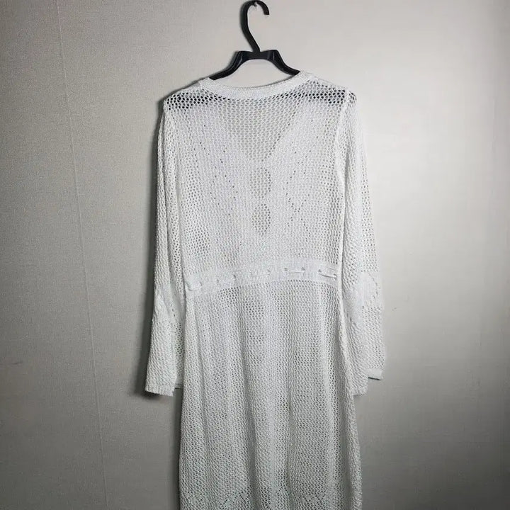 [BUNJANG] White Knit Long Dress / 화이트 니트 롱 원피스