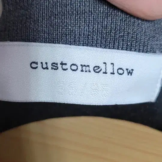 [BUNJANG] Customellow Pop Art Embroidered Polo Shirt (Gray) / (남성95사이즈)커스텀멜로우 그레이 팝아트