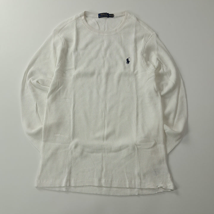[BUNJANG] Polo White Waffle T-Shirt / CK343 2XL 폴로 화이트 와플 티셔츠