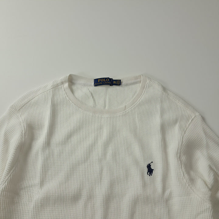 [BUNJANG] Polo White Waffle T-Shirt / CK343 2XL 폴로 화이트 와플 티셔츠