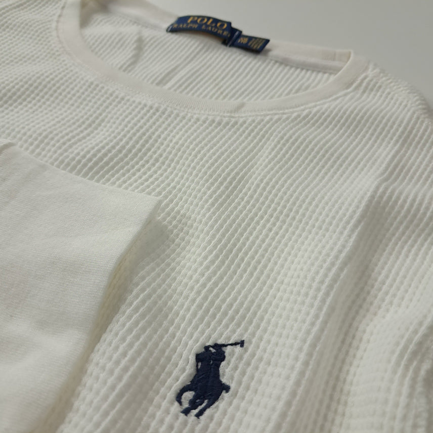 [BUNJANG] Polo White Waffle T-Shirt / CK343 2XL 폴로 화이트 와플 티셔츠