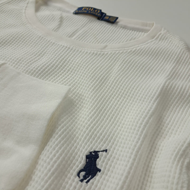 [BUNJANG] Polo White Waffle T-Shirt / CK343 2XL 폴로 화이트 와플 티셔츠