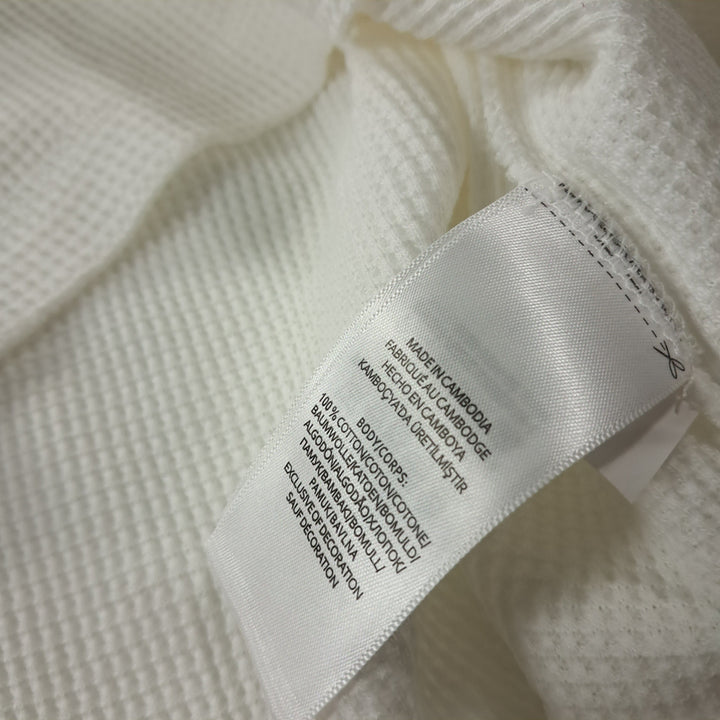 [BUNJANG] Polo White Waffle T-Shirt / CK343 2XL 폴로 화이트 와플 티셔츠