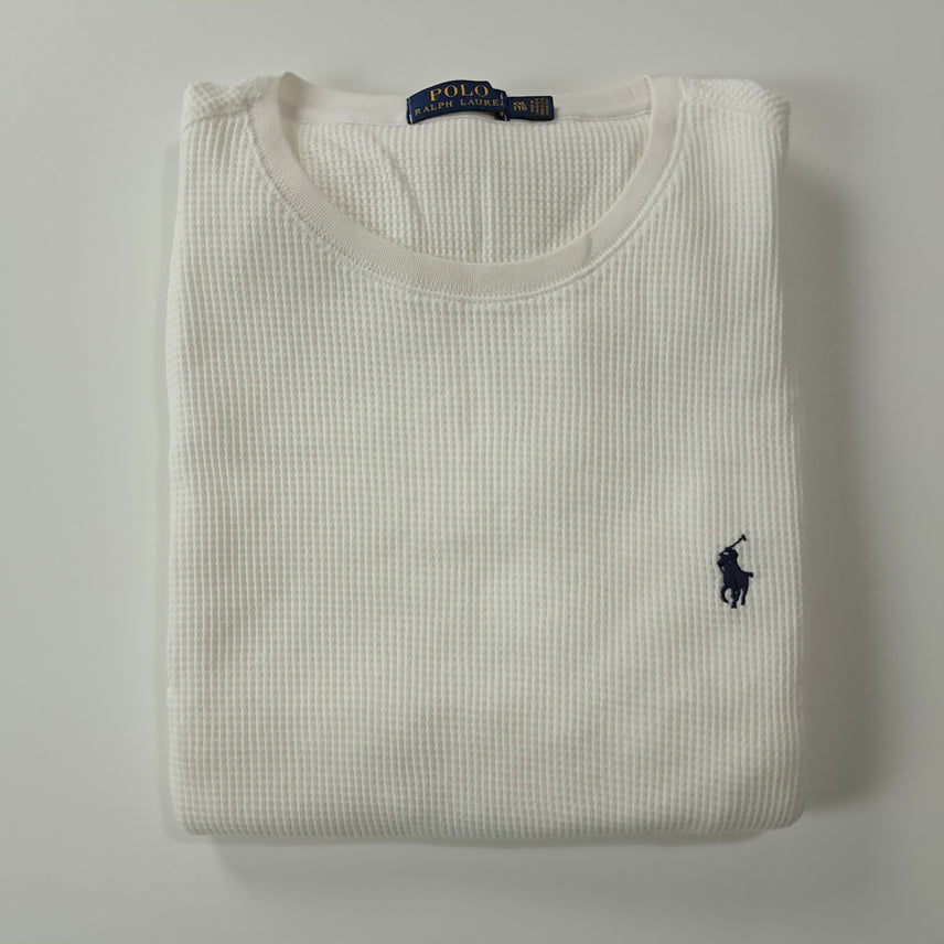 [BUNJANG] Polo White Waffle T-Shirt / CK343 2XL 폴로 화이트 와플 티셔츠
