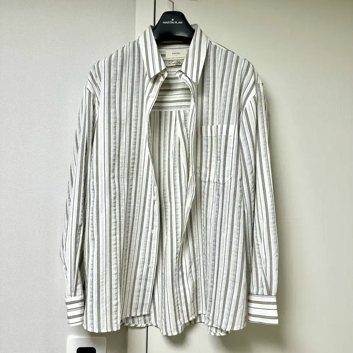 [BUNJANG] Fabrega Noi Multi Stripe Shirt (White) Size 3 / 파브레가 노이 멀티 스트라이프 셔츠 (화이트) 3