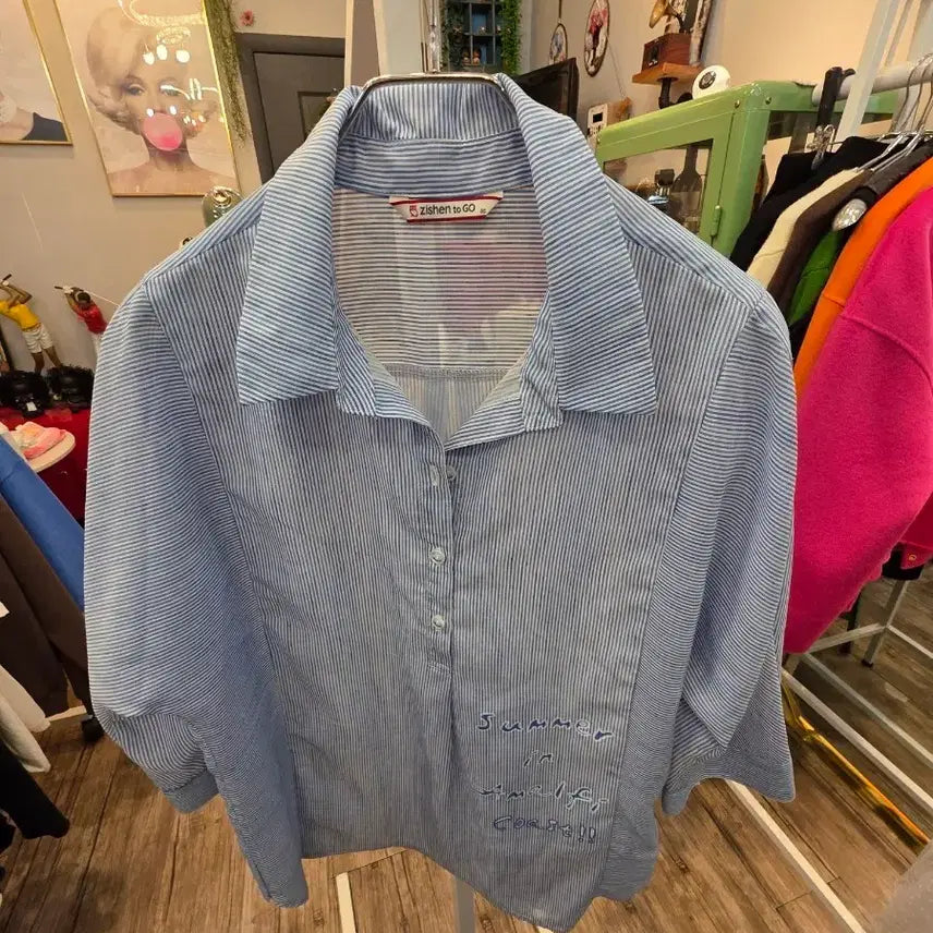 [BUNJANG] Zishen to GO Striped Shirt / zishen to GO 스트라이프 셔츠