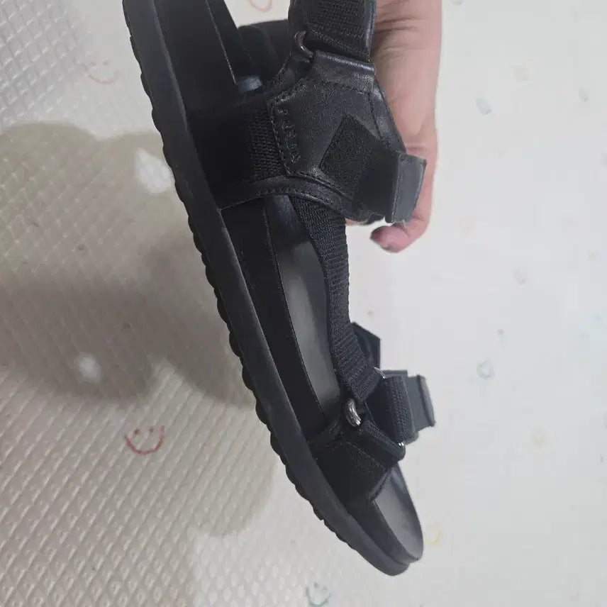 [BUNJANG] Prada Black Strap Sandals UK10 / 프라다 정품 블랙 스트랩 샌들 UK10 사이즈