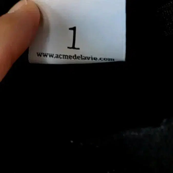 [BUNJANG] Acme de la Vie ADLV Black T-Shirt Size 1 / 아크메드라비 ADLV 블랙 반팔 티셔츠 1사이즈