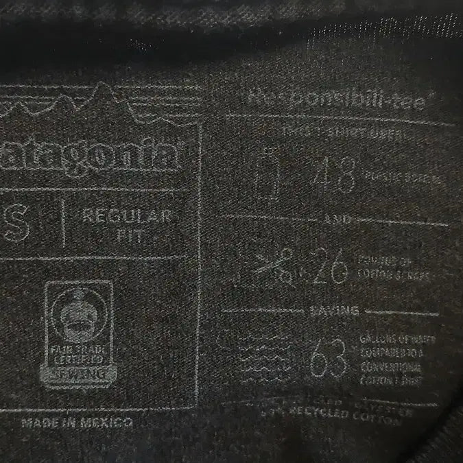 [BUNJANG] Patagonia Pocket T-shirt Black S Size / 파타고니아 포켓 반팔 티셔츠 블랙 s사이즈 사용감