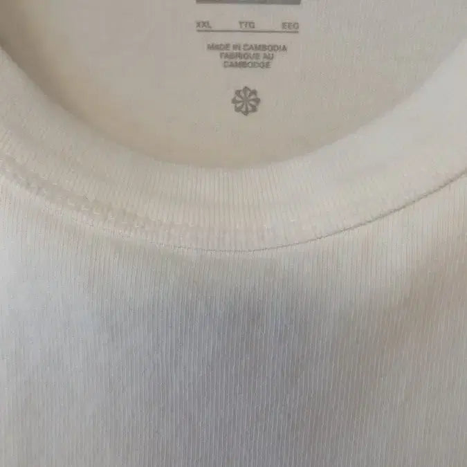 [BUNJANG] Nike Max90 Basic Logo Short Sleeve T-Shirt White Size 110 / 나이키 흰색 반팔 티셔츠 110사이즈 맥스90기본 로고 도톰한면