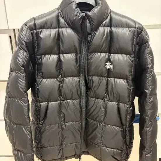 [BUNJANG] Stussy Midweight Black Large Padded Jacket / 스투시 미드웨이트 블랙 라지판매
