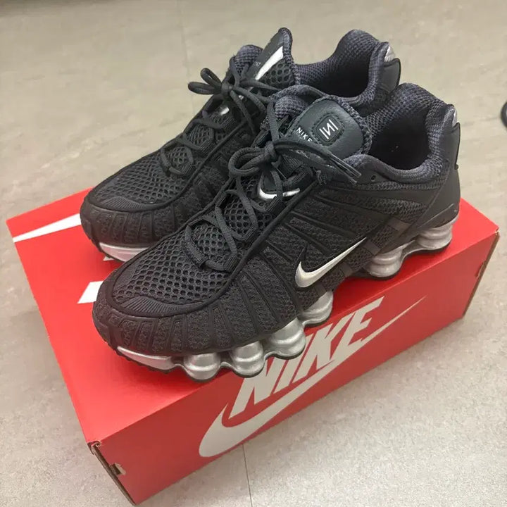 [BUNJANG] Nike Shox TL Off Noir:Black:Metallic Silver Women&