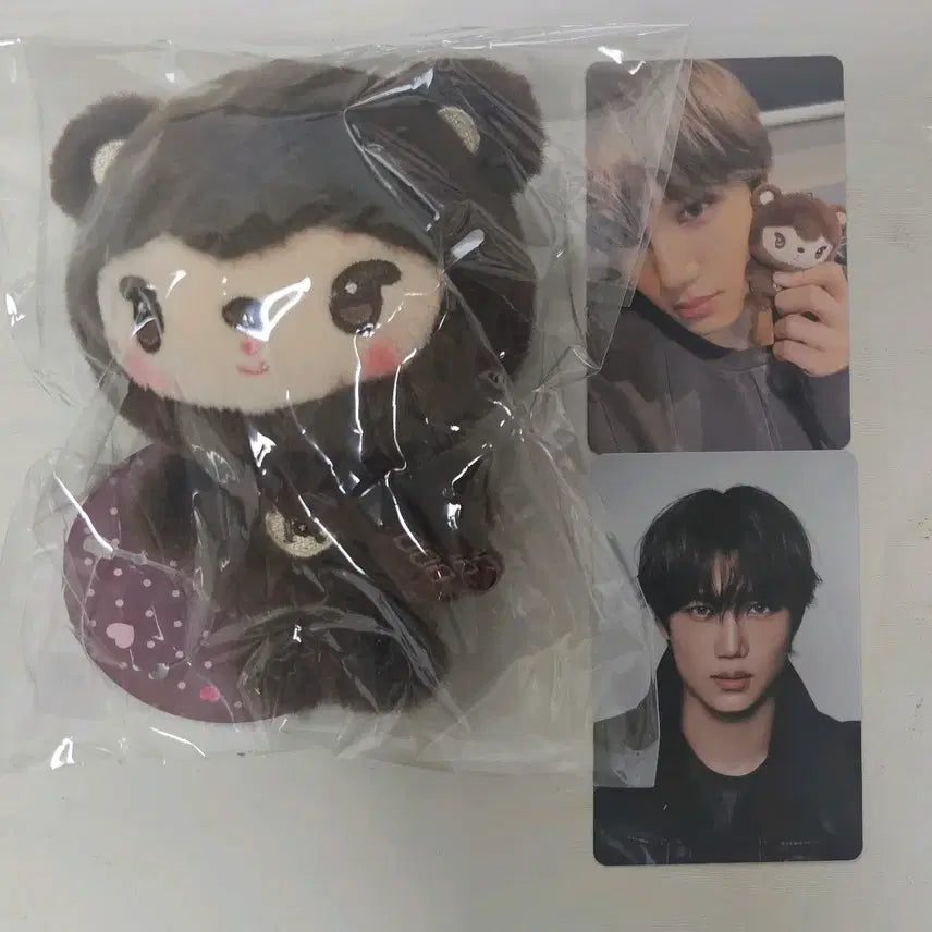 [BUNJANG] EXO Kai Kim Jongin Ninibear Doll Photocard Bundle Set / 엑소 콘서트 엠디 인형 니니베어 트레카 카이 김종인