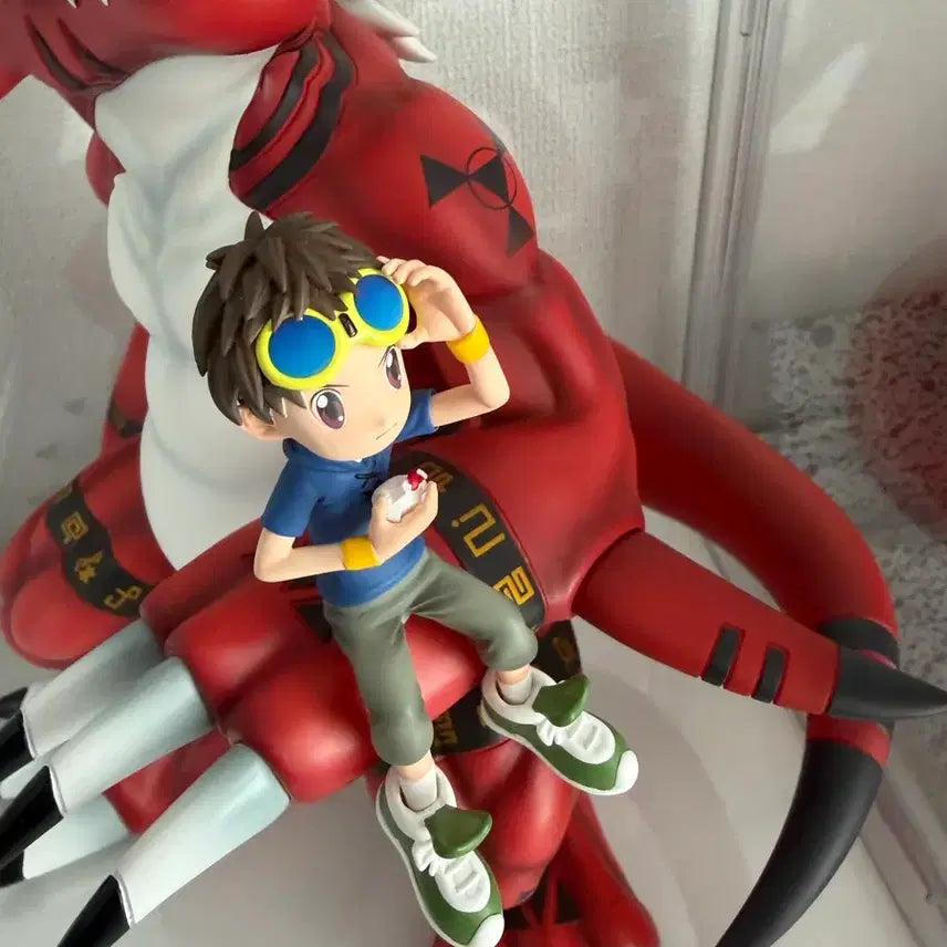 [BUNJANG] Digimon DMX Growlmon &amp; Guilmon Figure / 디지몬 DMX 그라우몬 &amp; 특전 길몬