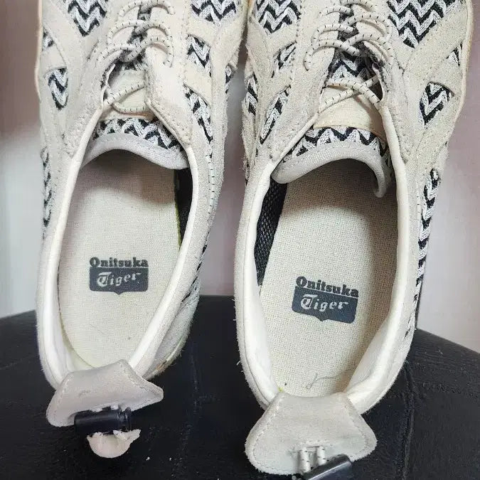 [BUNJANG] Onitsuka Tiger Sneakers Ivory Pattern / 오니츠카타이거 스니커즈 아이보리 패턴