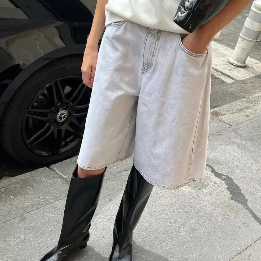 [BUNJANG] Dragon Blues Black Leather Long Boots Size 38 / 드래곤블루스  롱부츠
