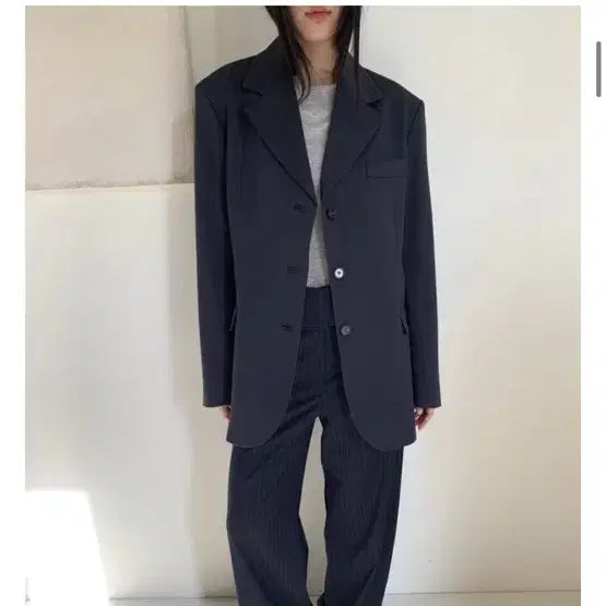 [BUNJANG] Understanding Slit Back Detail Casual Oversized Jacket / 새상품 ) 언더스탠딩 슬릿 오버 자켓 뒷트임 캐주얼 jk