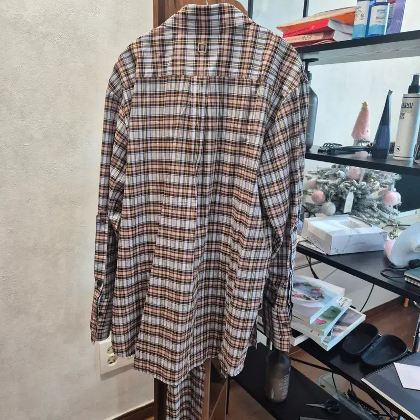 [SOLD OUT] 우영미 반내림 체크 셔츠 48사이즈