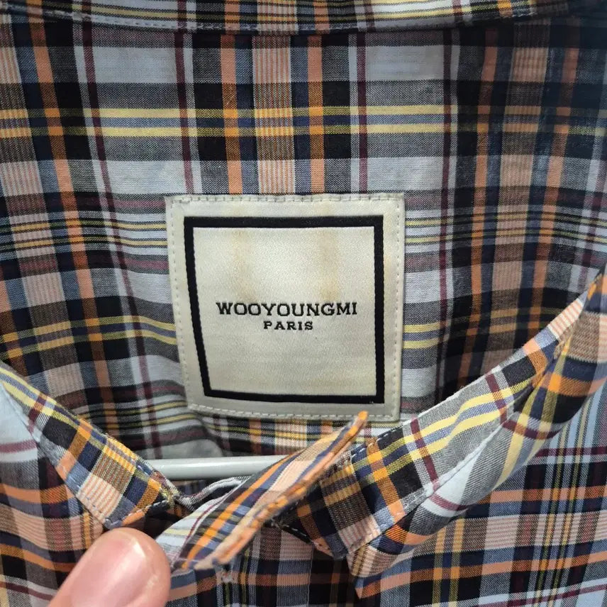 [SOLD OUT] 우영미 반내림 체크 셔츠 48사이즈