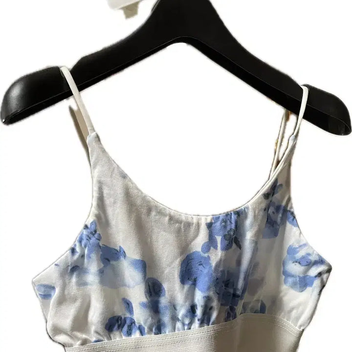 [BUNJANG] Flower Pattern Sports Bra Top / 플라워 패턴 브라탑 새상품