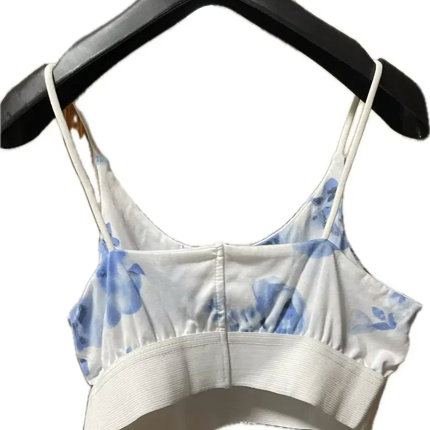 [BUNJANG] Flower Pattern Sports Bra Top / 플라워 패턴 브라탑 새상품