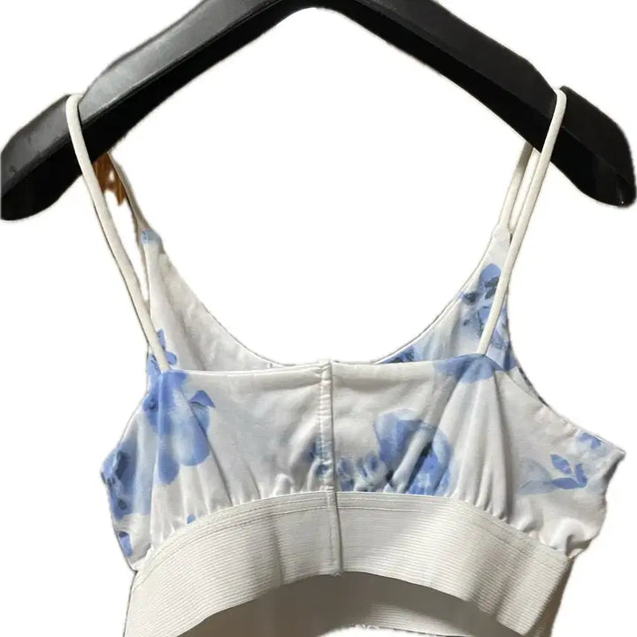 [BUNJANG] Flower Pattern Sports Bra Top / 플라워 패턴 브라탑 새상품