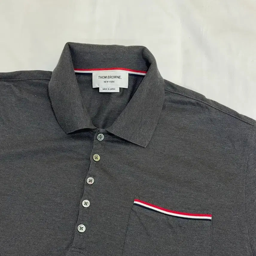 [BUNJANG] Thom Browne New Polo Shirt 5 Size / 톰브라운 신상 정품 새상품 남성 폴로셔츠 카라티 5사이즈