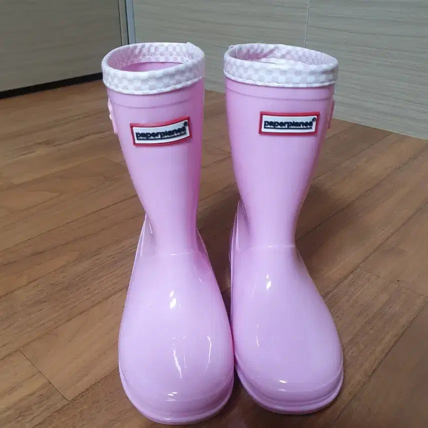 [BUNJANG] Paperplanes Pink Rain Boots Size 210 / (상태최고)210 페이퍼플레인 핑크색  레인부츠 장화