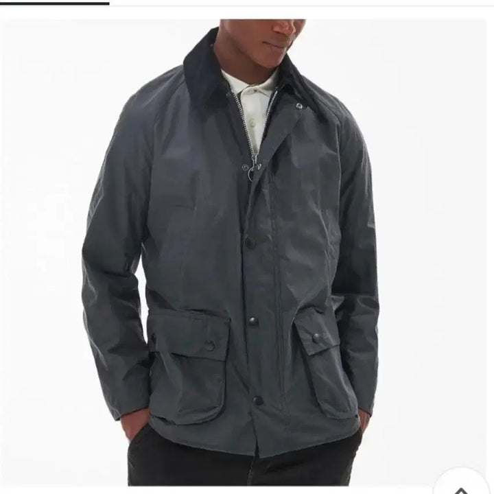 [BUNJANG] Barbour Ashby Waxed Jacket - Grey - Size S / [새상품] 바버 애쉬비 왁스 자켓 S 그레이