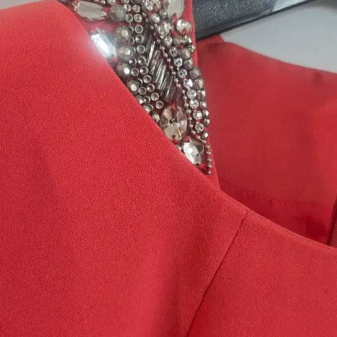 [BUNJANG] MOJO.S.PHINE New York Orange Coral Peplum Dress / MOJO.S.PHINE 뉴욕  오렌지 코랄 원피스